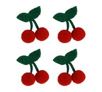 YIBOZI Lot de 4 accessoires de fabrication de fruits faits à la main en tricot pour la fabrication de bijoux