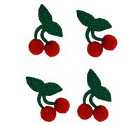 YIBOZI Lot de 4 accessoires de fabrication de fruits faits à la main en tricot pour la fabrication de bijoux