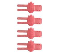 YIBOZI Lot de 4 brosses de toilettage réglables en silicone pour meubles et jambes - Outil de massage pour animaux domestiques