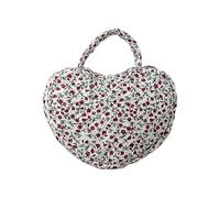 YIBOZI Organisateurs de maquillage, élégant en forme de cœur, sac à cosmétiques matelassé, grande capacité, organiseurs de produits de toilette pour le rangement de voyage