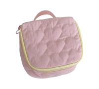 YIBOZI Organiseur de produits de toilette, trousse à maquillage avec imprimé cœur d'amour pour femme, organiseur de toilette tendance, spacieux avec fermeture éclair, pour un usage quotidien