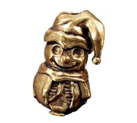 YIBOZI Pendentif artistique unique en forme de bonhomme de neige en métal pour paracorde et amateurs de fabrication de bijoux Paracord