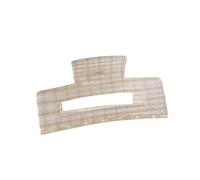 YIBOZI Pince à cheveux, breloque coréenne simple à carreaux en acrylique, pince à cheveux pour femme, maintient en toute sécurité un usage quotidien