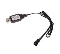 YIBOZI Pour jouet RC 6,4 V 2P 7,4 V 3P Chargeur de batterie Liion Prise télécommande Prise positive USB Chargeur Câble de charge