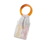 YIBOZI Sac de rangement à main avec strass tissés à la main pour ranger des bouteilles et des articles à usage quotidien avec compartiments sécurisés