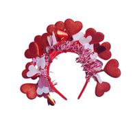 YIBOZI Serre-tête confortable en forme de cœur pour la Saint-Valentin - Accessoire de cheveux pour fille et femme - Accessoire décoratif pour photos