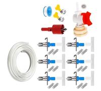 YIBOZI Systèmes d'arrosage pour lapins, abreuvoirs étanches pour en bec de canard avec accessoires, tuyau pour cage et petits animaux