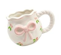 YIBOZI Tasse à café en céramique fabriquée à la main avec des nœuds uniques en porcelaine pour la maison, le bureau, les voyages