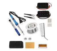 Yibuy 1 paire de micros noirs à double bobine avec kit de fer à souder 110 V 30 W
