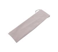 Yibuy 33 x 10 cm sac musical fin portable avec velours gris pour le rangement
