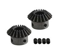 Yibuy Lot de 2 vis coniques en acier à 20 dents 1,5 pour roue dentée, alésage de 12 mm