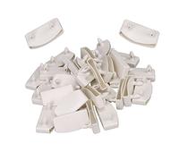 Yibuy Lot de 30 embouts de lattes de lit en plastique Longueur intérieure 55 mm