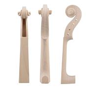Yibuy Manche de violon sculpté à la main en érable pour violon 4/4