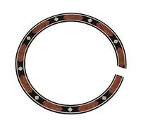 Yibuy Rosace de guitare acoustique multicolore en palissandre B-104