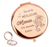 Yicadorn Cadeau pour Mamie,Cadeau pour Grand Mere,Idee Cadeau Fete des Grand Mere Original,Personnalisé Cadeau Grand Parent,Miroir de Poche,Cadeau Fete des Grands Peres,Cadeau Mamie Noel Anniversaire