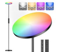 YICAIZI Lampadaire sur Pied Salon 36W LED, 3000LM Super Lumineux Lampadaire Dimmable, 2700K-6500K RGB Dimmable, Télécommande et Contrôle Tactile pour Salon Chambre et Bureau