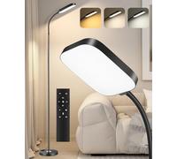 YICAIZI Lampadaire sur pied salon LED dimmable 18W, 1850 lm - Lampadaire LED avec télécommande, 3000-6500K, liseuse sur pied avec fonction mémoire, lampadaire moderne pour salon