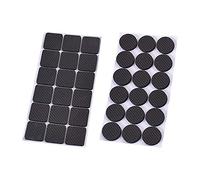 Yicare Lot de 36 patins de protection de sol antidérapants en EVA pour table et chaise, anti-usure, réduction du bruit, protection de sol ronde + carrée