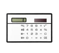 Yicare Lot de 5 mini calculatrices ultrafines à énergie solaire pour l'école, la maison, le bureau