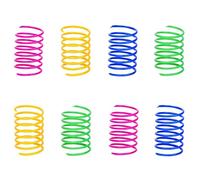 Yicare Lot de 8 jouets interactifs en plastique recyclé pour chaton et chat - Couleurs mélangées