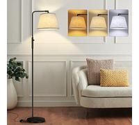 Yicenscoltd Lampe sur Pied pour Salon - 3 Températures de Couleur Dimmable (3000K-6500K), angle d'éclairage ajustable et interrupteur au pied, lampe de lecture 170cm pour chambre et bureau, LED 10W