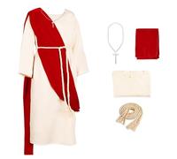 Yickoon Costume biblique Jésus Saint - Collier écharpe châle taille et corde pour cosplay pour enfants Halloween Noël