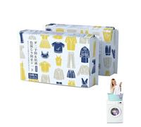 Yicoovey 100 feuilles de capture de couleur, protection jetable pour le linge, prévient le transfert de couleur lors du linge de couleur/des nouveaux vêtements