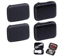 Yicoovey Boîte de Rangement 11 x 8 x 4 cm (Tresse Noire) - pour Les écouteurs/Disque U/clé/Modification, Conception résistante avec des Fonctions principales en Plastique ABS fiables