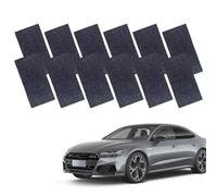Yicoovey Nano-Sparkle Lot de 12 chiffons de polissage en microfibre pour voiture et moto - Élimine les rayures légères et les éraflures sur toutes les couleurs de peinture - Lingettes de polissage