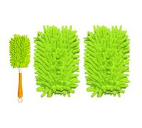 Yicotira Lot de 2 recharges réutilisables pour plumeau Swiffer - Recharge robuste à 360° - Plumeau en microfibre pour ventilateur de plafond Swiffer avec poignée étendue (poignée non incluse)