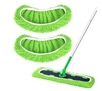 Yicotira Lot de 2 serpillères en microfibre réutilisables pour Swiffer - Secs et humides XL - Chiffons très résistants pour le nettoyage et le balayage du sol