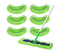 Yicotira Lot de 6 serpillères réutilisables en microfibre pour balai Swiffer XL - Chiffons de balayage secs et humides pour le nettoyage du sol, des murs et des fenêtres