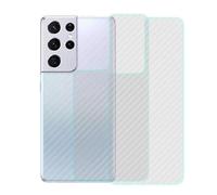 Yidai-Silu 3pcs Galaxy S25 Ultra Retour Film【Fibre de Carbone, Anti Fingerprint, Non-Slip】 Autocollant Skin Pet Transparen Arrière Anti-Rayures Écran Protecteur pour Samsung Galaxy S25 Ultra 6,9"