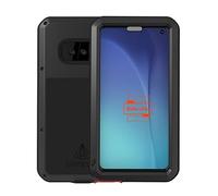 Yidai-Silu Blanc Galaxy S10e Étanche 【Robuste d'aluminium, IP54 Qualité Militaire】 2m Antichoc métal 360°Protectio Etui Couvercle avec d'écran intégré pour Samsung Galaxy S10e 5,8" - Noir