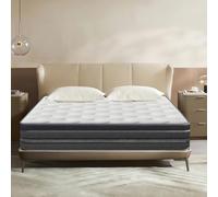 YIDATONG Matelas 140x200 cm, Matelas Latex Épais 32 cm, Matelas à Ressorts Hybride, Ergonomie 10 Zones, Fermeté Moyenne H3, Certifié Oeko-Tex, Respirante, Antibactérien, Anti-acariens, Luxe, Durable