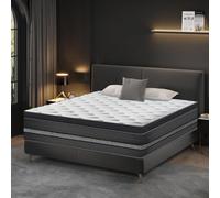 YIDATONG Matelas 140x200 cm Premium, Très épais 32 cm, PerfectSleep - Mousse à mémoire de Forme + Blue Latex - Durable, Haute Densité, 7 Zones, Hypoallergénique, Respirant, Support à Haute résilience