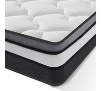 YIDATONG Matelas 140x200 cm - Très Épais 30 cm - Hybride, Mousse à mémoire de Forme + Ressorts ensachés - Confort Ferme - Premium - Soutien 7 Zones, Respirant