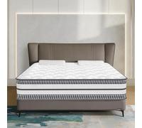 YIDATONG Matelas 90x200 cm, Matelas Latex Épais 24 cm, Matelas à Ressorts Hybride, Ergonomie 8 Zones, Fermeté Moyenne H3, Certifié Oeko-Tex, Respirante, Antibactérien, Anti-acariens, Luxe, Durable