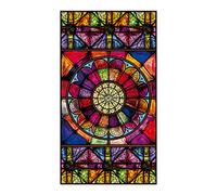 YIDAX Film De Fenêtre Intimité, Autocollant De Vitrail Rétro, Film De Verre Décoratif Auto-Adhésif Opaque pour Salle De Bain Bureau À Domicile,40x120 cm