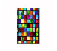 YIDAX Film pour Fenêtre Intimité Film Vitrail Opaque Givré Autocollants Décoratifs Auto-Adhésifs pour La Maison Le Bureau La Salle De Bain 50 x 100 cm,M