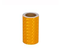 YIDAX Ruban Réfléchissant, 10 cm x 3 Mètres Ruban D'avertissement De Sécurité, Ruban De Marquage Auto-Adhésif, Autocollant Réfléchissant Haute Intensité pour Camion De Voiture,Orange