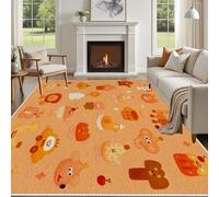 Yidbhsse Tapis D'entrée Mignon Animaux 120x160 cm, Tapis De Salon Kawaii Canard Doux, Paillasson Dessin Animé Antidérapant Machine, Matelas De Sol Poils Courts pour Chambre Cuisine Interieur