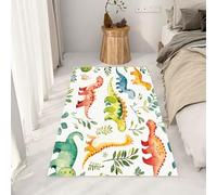 Yidbhsse Tapis Dinosaure Animaux Lavable Antidérapant, Tapis De Sol Dessin Animé Decor Cuisine, Petit Tapis Chambre Mignon Enfant Moelleux Poils Courts, paillasson Interieur Matelas Entree 40x60 cm