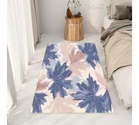 Yidbhsse Tapis Feuille D'Érable Lavable Antidérapant, Tapis De Sol Automne Plante Decor Cuisine, Petit Tapis Chambre Motif Botanique Moelleux Poils Courts, paillasson Interieur Matelas Entree 40x60 cm