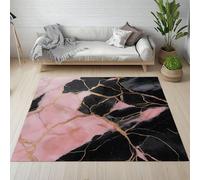 Yidbhsse Tapis Gradient Décoration Chambre, Tapis Peinture Fluide Interieur À Poils Courts, Tapis De Sol Marbre Art Lavable, Antidérapant pour Cuisine Salon 160x220 cm