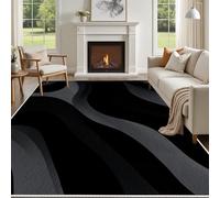 Yidbhsse Tapis Salon Moderne - Tapis Moderne, Tapis De Sol Art Abstrait Antidérapant Lavable, Tapis Geometrique Poils Courts Moelleux pour Salon Interieur 120x160 cm