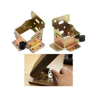 YIDELAI 1 paire de charnières de verrouillage multifonctionnelles à 90 degrés, verrouillage automatique, support pliable pour meubles pliants, table et chaise (Bronze)