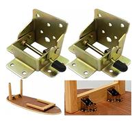 Yidelai - 2 pieds de table autobloquants à 90 degrés, supportant les accessoires de pieds de meubles pliants, adaptés pour les canapés modernes, les lits, les tables basses, les armoires.