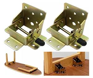 Yidelai - 2 pieds de table autobloquants à 90 degrés, supportant les accessoires de pieds de meubles pliants, adaptés pour les canapés modernes, les lits, les tables basses, les armoires.