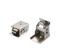YIDELAI Charnière de verrouillage de table pliante réglable de 0 à 90 degrés support en alliage de zinc avec bouton de verrouillage 63 mm x 50 mm (1 paire)
